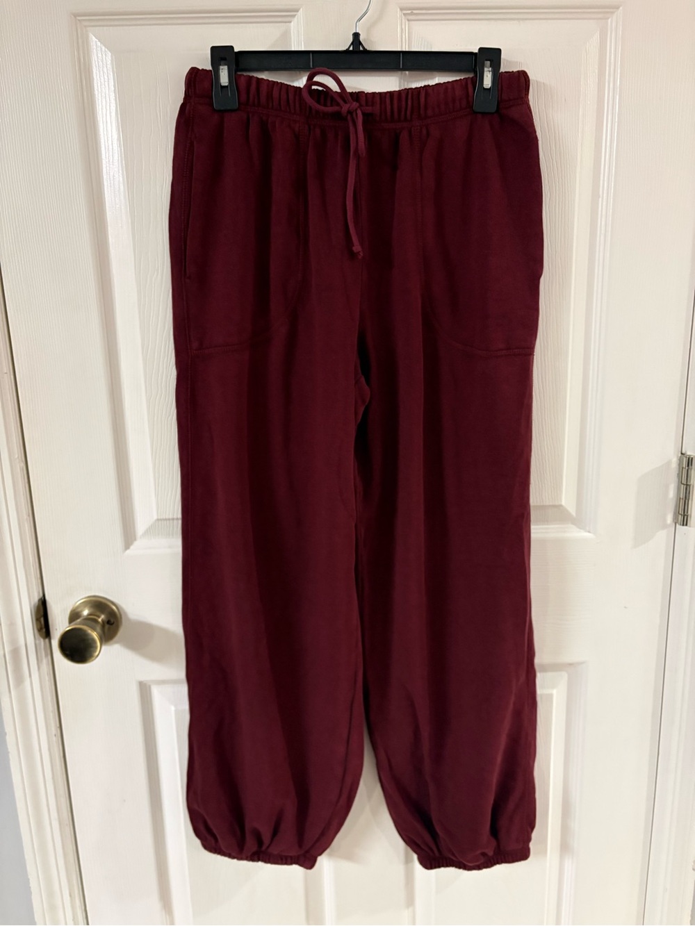 new aerie Burgundy Drawstring Jogger Pants